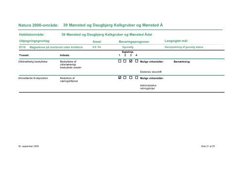 Forslag til Natura 2000-plan 2009-2015 Mønsted og ... - Naturstyrelsen