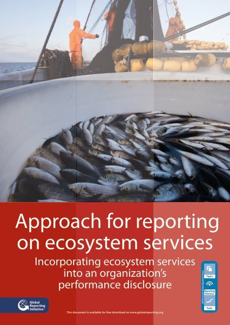 Approach for reporting on ecosystem services - BIP Indicators