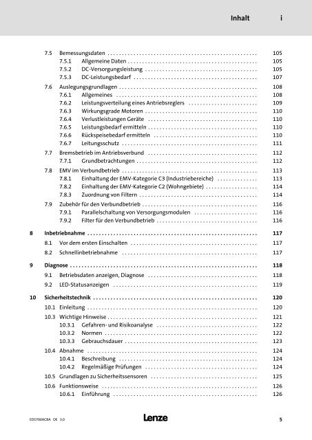 Gerätehandbuch E70ACxS__Servo-Inverter i700 hardware - Lenze