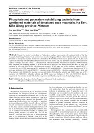 Phosphate and potassium solubilizing bacteria from weathered ...