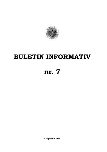 BULETIN INFORMATIV nr. 7 - Cec.md