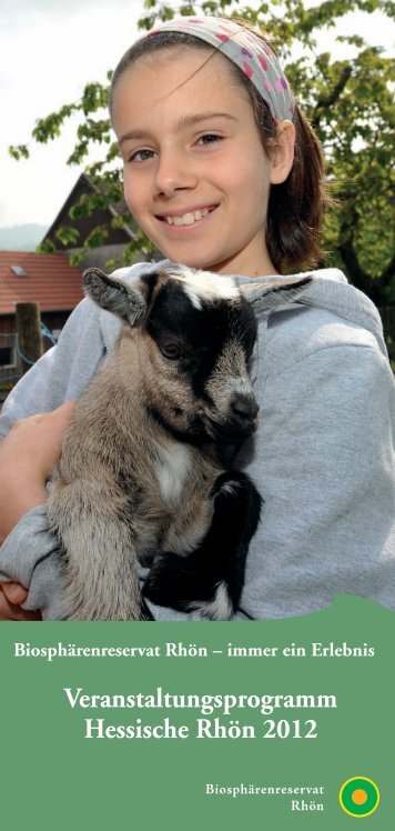 Veranstaltungsprogramm Hessische Rhön 2012 - Rasdorf