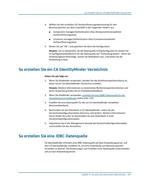 CA IdentityMinder - Konfigurationshandbuch - CA Technologies