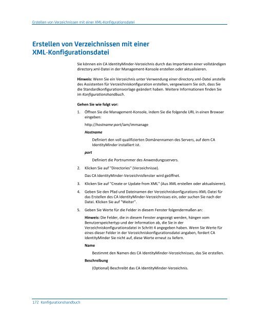 CA IdentityMinder - Konfigurationshandbuch - CA Technologies