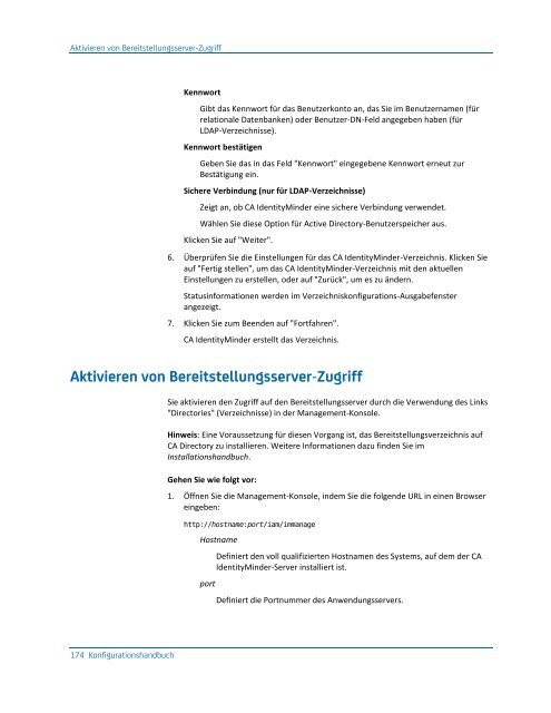 CA IdentityMinder - Konfigurationshandbuch - CA Technologies