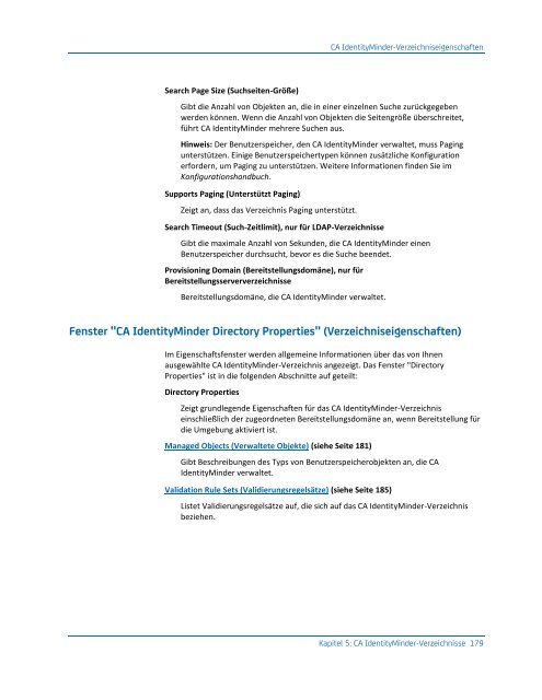 CA IdentityMinder - Konfigurationshandbuch - CA Technologies