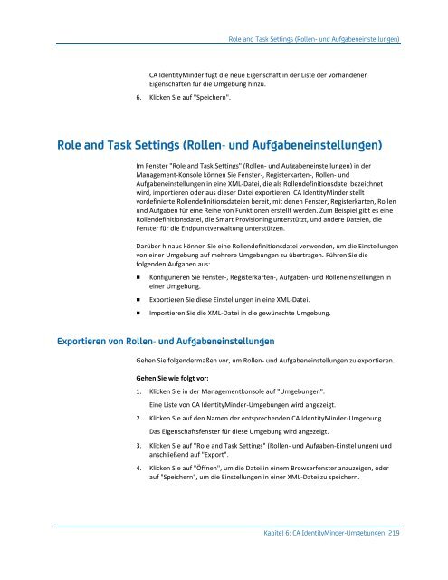 CA IdentityMinder - Konfigurationshandbuch - CA Technologies