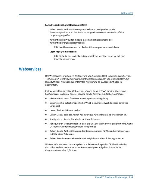 CA IdentityMinder - Konfigurationshandbuch - CA Technologies