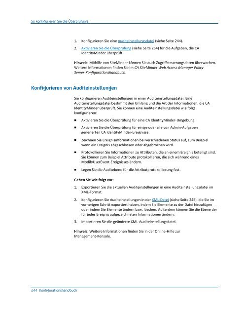 CA IdentityMinder - Konfigurationshandbuch - CA Technologies