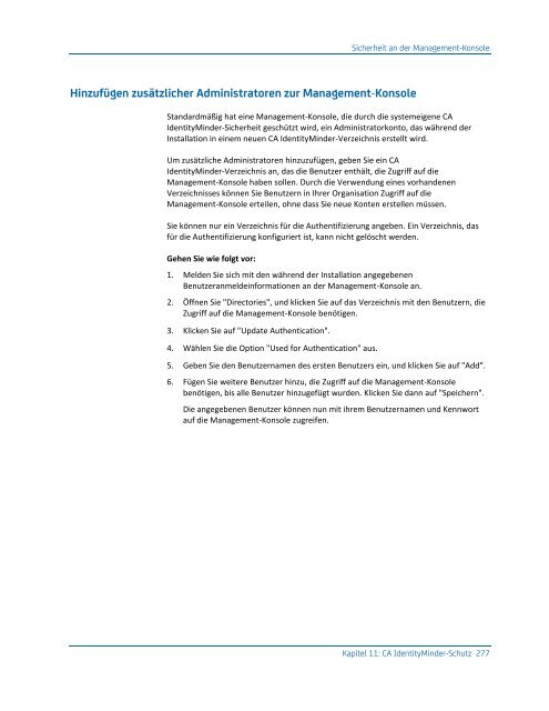 CA IdentityMinder - Konfigurationshandbuch - CA Technologies