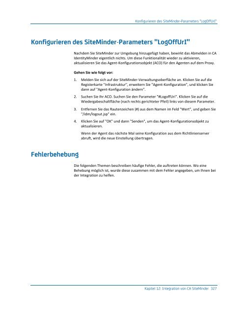 CA IdentityMinder - Konfigurationshandbuch - CA Technologies