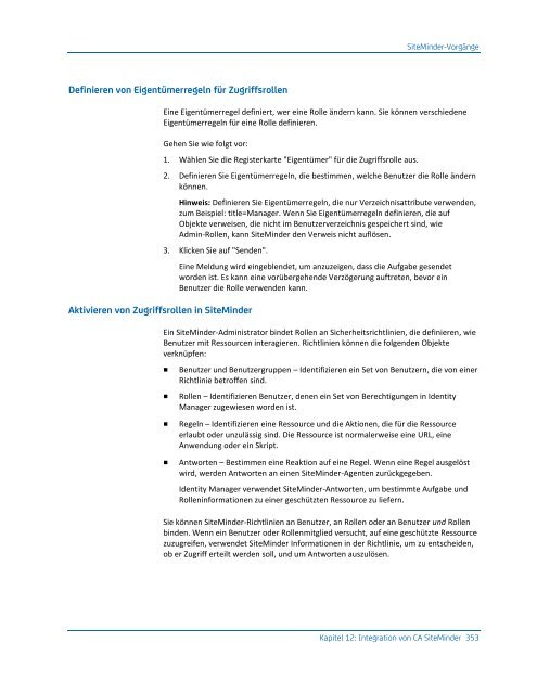 CA IdentityMinder - Konfigurationshandbuch - CA Technologies