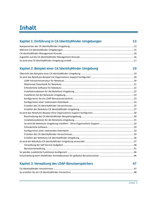 CA IdentityMinder - Konfigurationshandbuch - CA Technologies