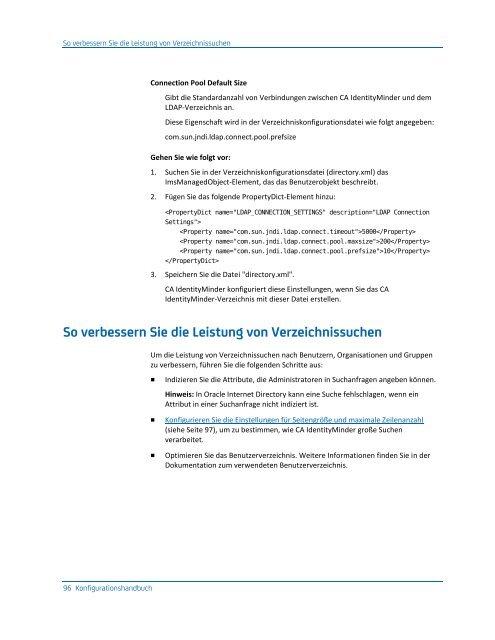 CA IdentityMinder - Konfigurationshandbuch - CA Technologies