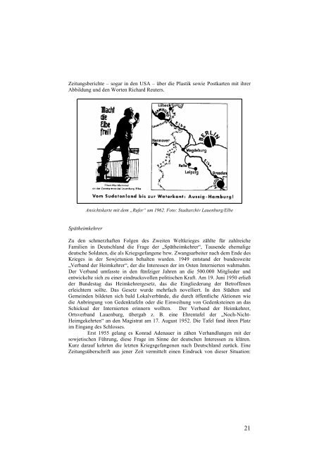 Entlang des „Eisernen Vorhangs“ - Archivgemeinschaft Schwarzenbek