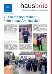 Hausbote Vormonat (PDF) - Barmherzige Brüder Gremsdorf