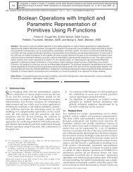 Boolean Operations with Implicit and Parametric Representation of ...