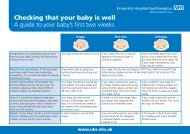 Checking that your baby is well - patient information