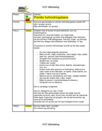 Primitiv forhindringsbane - Hjemmeværnsskolen