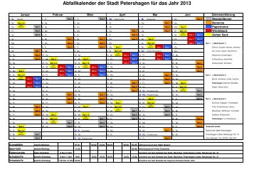 Abfallkalender der Stadt Petershagen für das Jahr ... - Hallo Minden