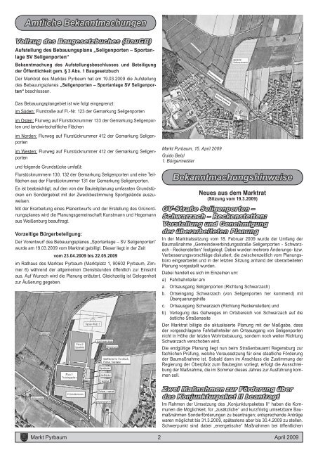 Mitteilungsblatt April 2009 (7.385 KB) - Markt Pyrbaum