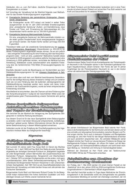 Mitteilungsblatt April 2009 (7.385 KB) - Markt Pyrbaum