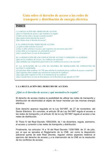 GuÃ­a sobre el derecho de acceso a las redes de transporte y ...