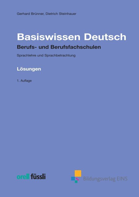 Basiswissen Deutsch