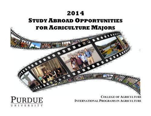 2014 Ag Study Abroad Opportunities - Purdue Agriculture