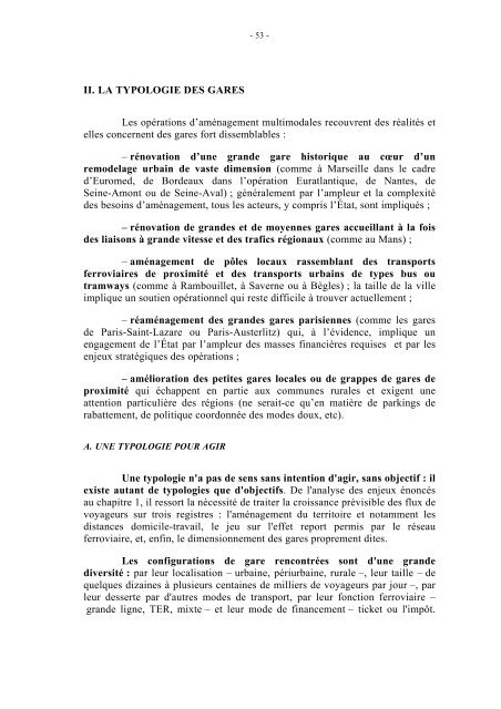 II. LA TYPOLOGIE DES GARES Les opérations d ... - URBA 2000