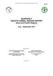 QUARTERLY AQUATIC ANIMAL DISEASE REPORT - Library ...
