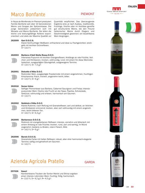 Katalog Chile Wein Import 2013