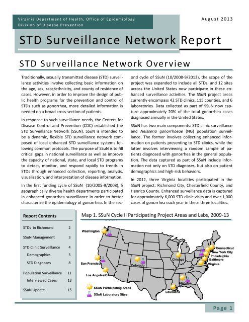 STD Surveillance Network Report - Virginia Department of Health