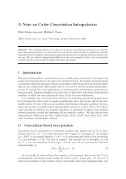 A Note on Cubic Convolution Interpolation - Biomedical Imaging ...