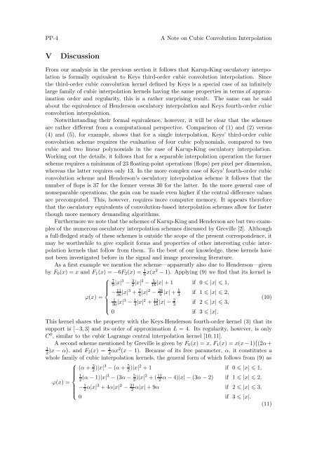 A Note on Cubic Convolution Interpolation - Biomedical Imaging ...