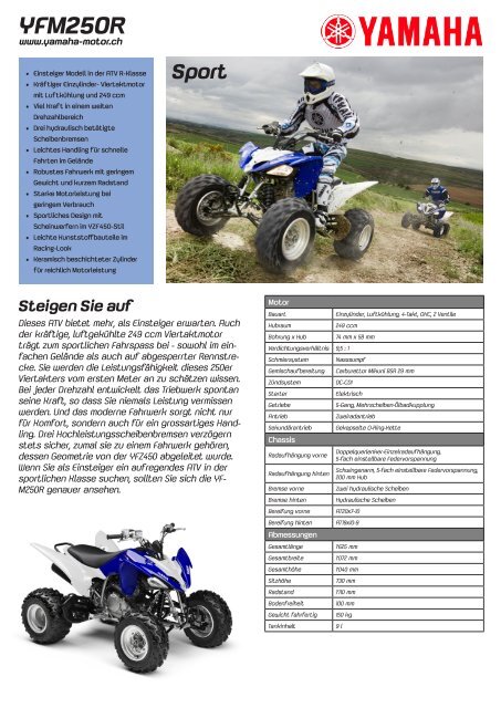 Der neue ATV / Quad-Katalog ist da! - hostettler motoren ag