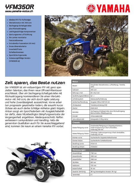 Der neue ATV / Quad-Katalog ist da! - hostettler motoren ag