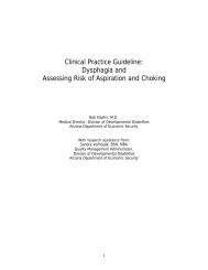 Dysphagia and Risk of Choking - Care1st Health Plan