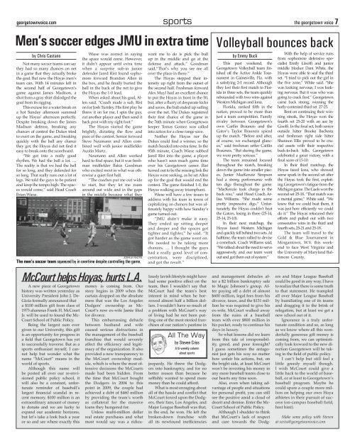 September 19 - The Georgetown Voice