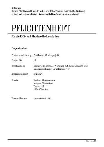 PFLICHTENHEFT - KNX-Konfigurator – KNX-Projekte planen und ...