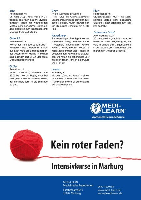 Ersti-Hilfe Wintersemester 2013/14 - Fachschaft Medizin Münster