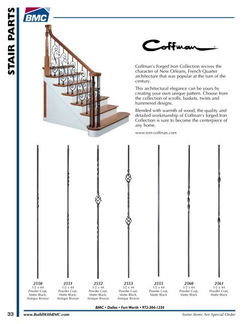 Dallas/Ft. Worth Millwork Catalog - BMC