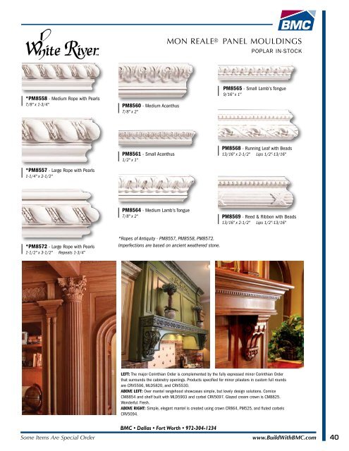 Dallas/Ft. Worth Millwork Catalog - BMC