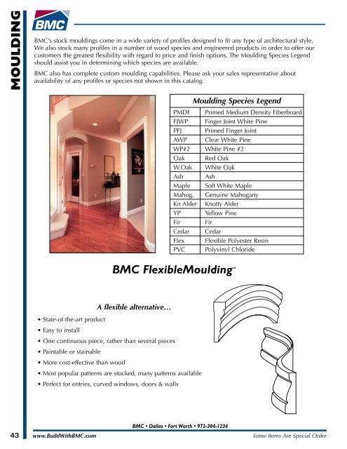 Dallas/Ft. Worth Millwork Catalog - BMC