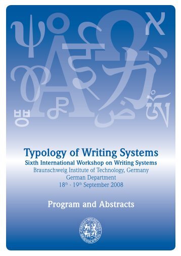 Typology of Writing Systems