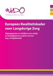 Europees Kwaliteitskader voor Langdurige Zorg - Wedo