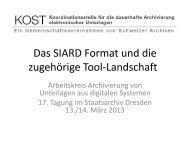 Kaiser, Martin: Das SIARD Format und die zugehörige Tool ...