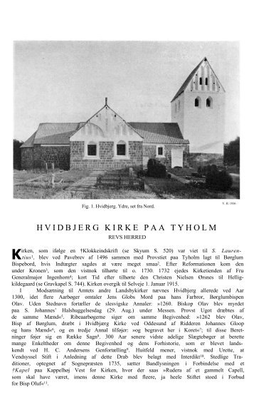 Hvidbjerg Kirke på Tyholm - Danmarks Kirker - Nationalmuseet