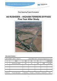 A6 RUSHDEN – HIGHAM FERRERS BYPASS ... - Highways Agency