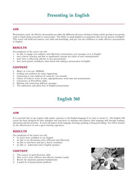 Writing Business English - Hong Kong Management Association